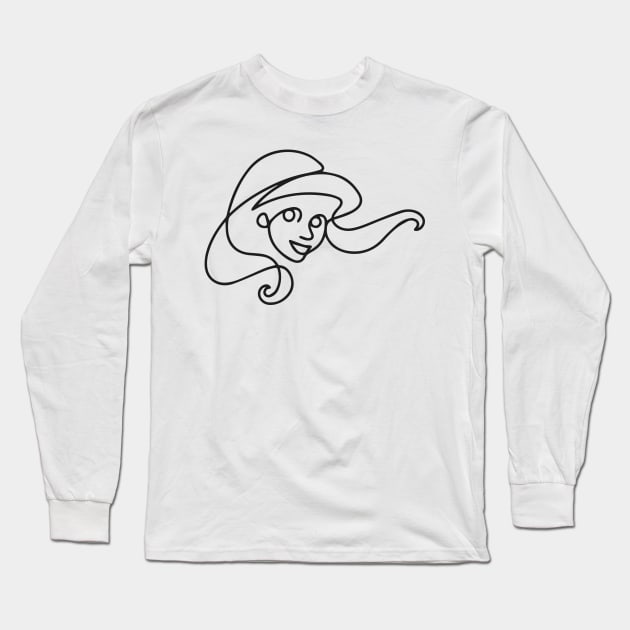 Little Mermaid Long Sleeve T-Shirt by MokeyDesign